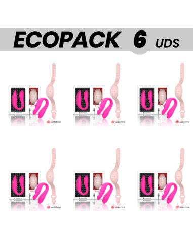 ECOPACK 6 UNITS - WEARWATCH DUAL VIBRATOR TECHNOLOGY WATCHME FUCHSIA - PINK