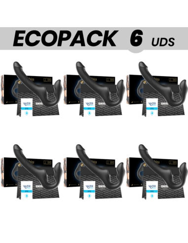 ECOPACK 6 UNITS - IBIZA REMOTE CONTROL STRAPLESS VIBRATOR 3 MOTORS 1000 COMBINATIONS
