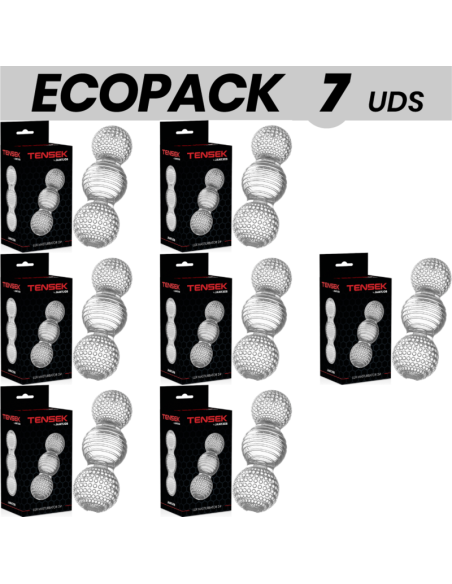 ECOPACK 7 UNITS - JAMYJOB EXTREME TRANSPARENT MASTURBATOR TENSEK 2