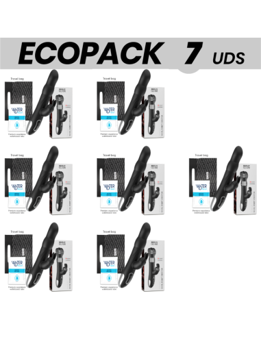 ECOPACK 7 UNITS - BRILLY GLAM MOEBIUS RABBIT VIBRATOR and ROTATOR COMPATIBLE WITH WATCHME WIRELESS TECHNOLOGY