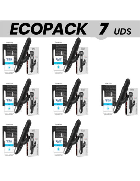 ECOPACK 7 UNITS - BRILLY GLAM MOEBIUS RABBIT VIBRATOR and ROTATOR COMPATIBLE WITH WATCHME WIRELESS TECHNOLOGY
