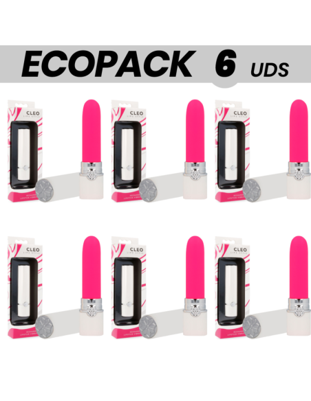 ECOPACK 7 UNITS - LIPS STYLE CLEO VIBRATORY LIPSTICK