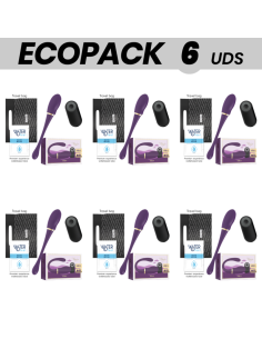 ECOPACK 6 UNITS - TREASURE MERLIN DOUBLE COUPLE VIBRATOR CONTROL REMOTO