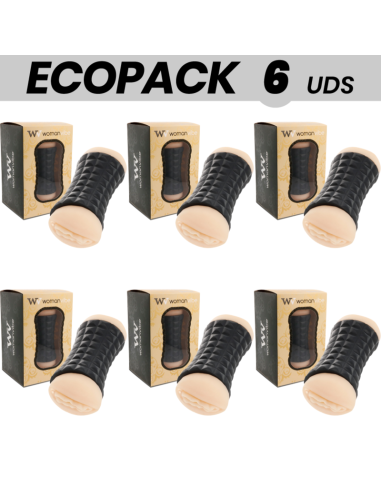ECOPACK 6 VIENETAI - WOMANVIBE DVIGUBA GUMELĖ MASURBATORĖ