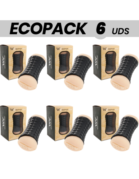 ECOPACK 6 VIENETAI - WOMANVIBE DVIGUBA GUMELĖ MASURBATORĖ
