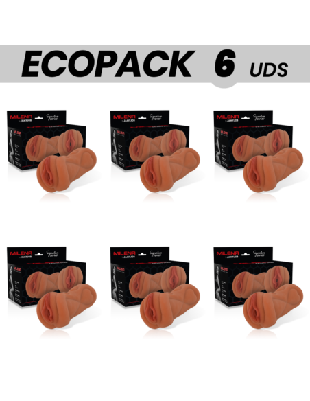 ECOPACK 6 UNITS - JAMYJOB SIGNATURE MILENA VAGINA MASTURBATOR