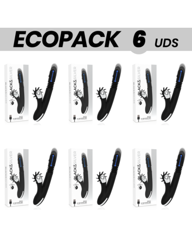 ECOPACK 6 VIENETAI - BLACKandSILVER BUNNY REED UP and DOWN VIBE