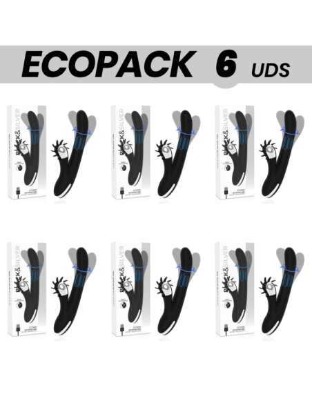 ECOPACK 6 VIENETAI - BLACKandSILVER BUNNY STORM ROTATION VIBE