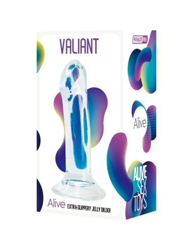 ALIVE - VALIANT REALISTIC PENIS TRANSPARENT 16 CM