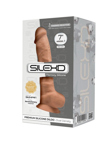 SILEXD - 1 MODELIO REALISTINIS PREMIUM SILEXPAN SILICONE PENIS KARAMELĖS 17,5 CM