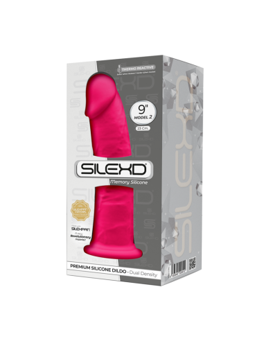 SILEXD - 2 MODELIO REALISTINIS PREMIUM FORMOS SILEXPAN SILICONE FUCHSIA 23 CM