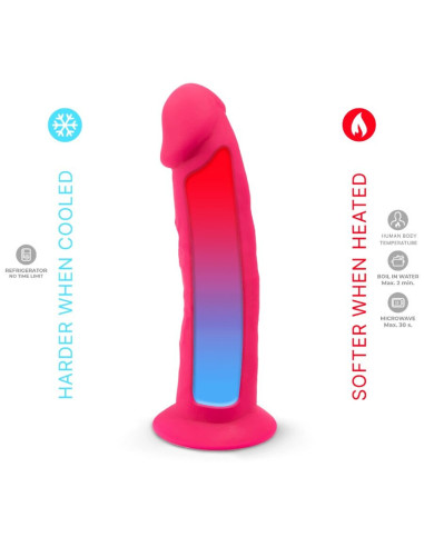SILEXD - MODEL 2 REALISTIC PENIS PREMIUM SILEXPAN SILICONE FUCHSIA 19.2 CM