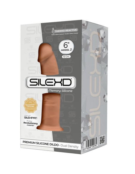 SILEXD - MODEL 2 REALISTIC PENIS PREMIUM SILEXPAN SILICONE CARAMEL 15.4 CM