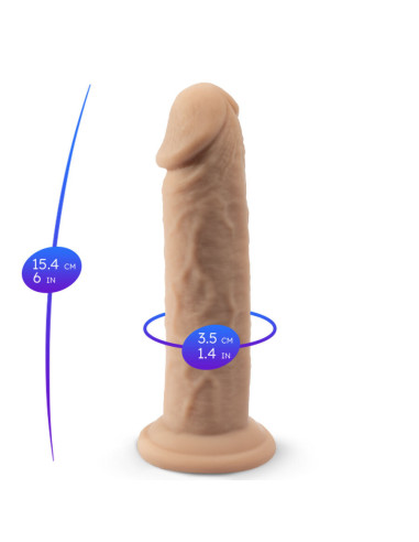 SILEXD - REALISTIC PENIS MODEL 2 THERMOREACTIVE SILICONE 15.4 CM