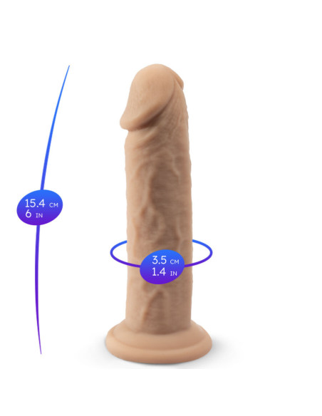 SILEXD - REALISTIC PENIS MODEL 2 THERMOREACTIVE SILICONE 15.4 CM