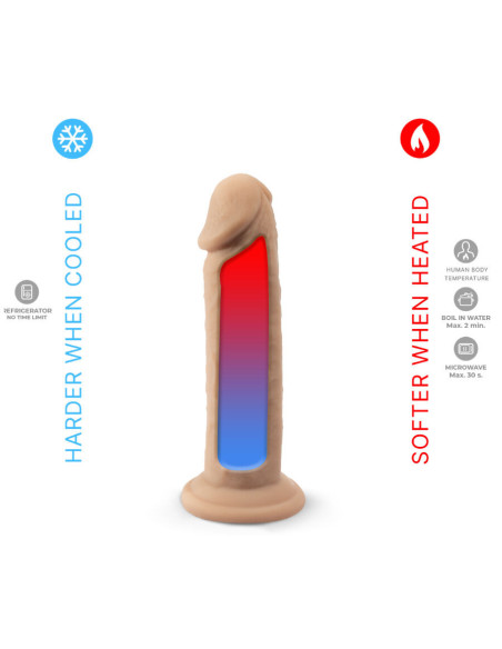 SILEXD - REALISTIC PENIS MODEL 2 THERMOREACTIVE SILICONE 15.4 CM
