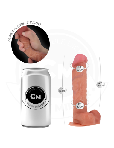 COCK MILLER - HIPERREALISTINIS ARTIKULIARIAI LIEKNAMAS DILDO 14,8 CM