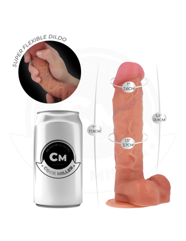 COCK MILLER - HYPERREALISTIC ARTICULABLE DILDO 17.8 CM