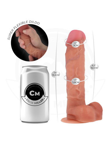 COCK MILLER - HYPERREALISTIC ARTICULABLE DILDO 19.3 CM
