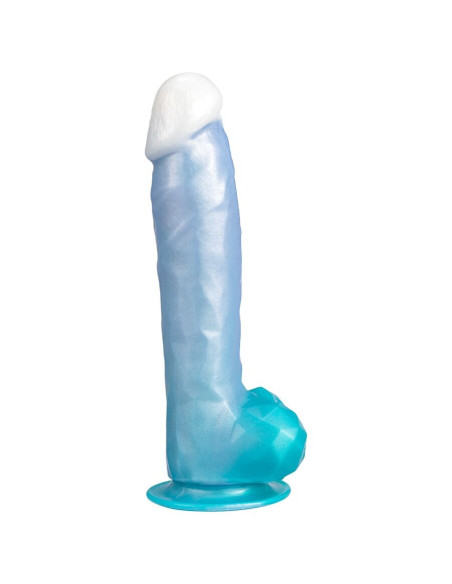 SILEXD - ANGEL DILDO FANTASY SKYSTAS SILIKONAS TERMOREAKTYVUS CELESTIAL BLUE 20,3 CM