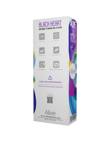 ALIVE - BLACK HEART TEAL ANAL STIMULATOR