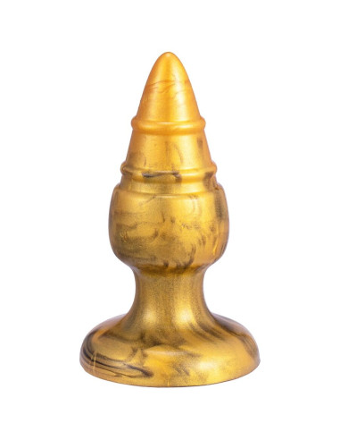 SILEXD - GOLDY ANAL PLUG FANTASY LIQUID SILICONE THERMOREACTIVE GOLDEN 9.2 CM