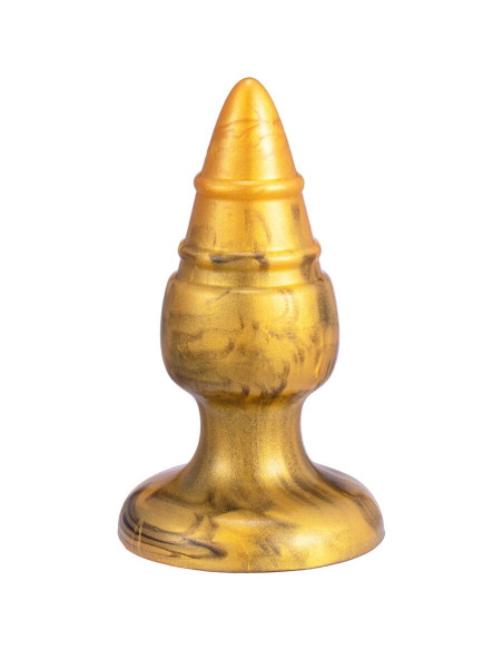 SILEXD - GOLDY ANAL PLUG FANTASY LIQUID SILICONE THERMOREACTIVE GOLDEN 9.2 CM