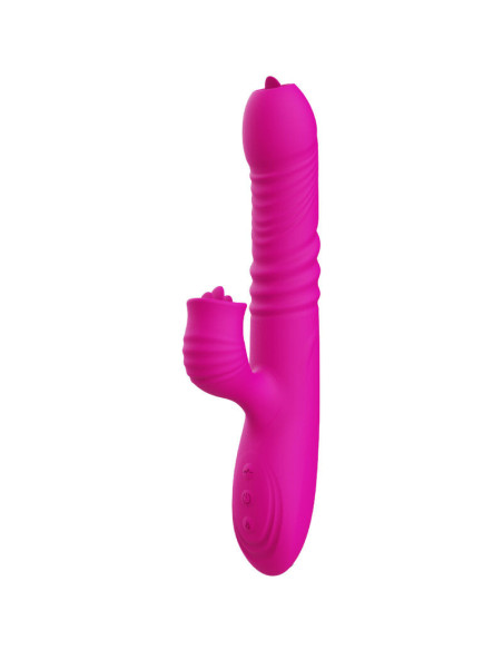 ARMONY - FANNY MULTIFUNCTION DOUBLE TONGUE VIBRATOR FUCHSIA HEAT EFFECT