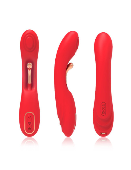 ARMONY - VIBRATOR WITH OSCILLATING TONGUE RED