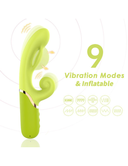 ARMONY - INFLABE POINT A TO STIMULATOR VIBRATOR GREEN