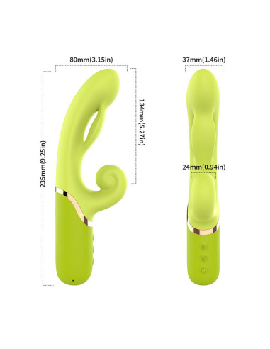 ARMONY - INFLABE POINT A TO STIMULATOR VIBRATOR GREEN