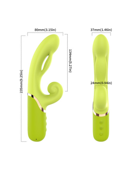 ARMONY - INFLABE POINT A TO STIMULATOR VIBRATOR GREEN