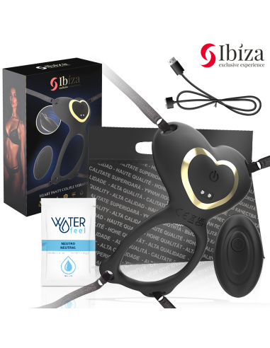 IBIZA - HEART PANTY COUPLE VIBRATOR REMOTE CONTROL