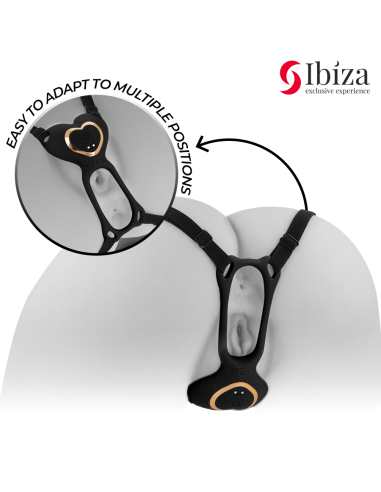 IBIZA - HEART PANTY COUPLE VIBRATOR REMOTE CONTROL