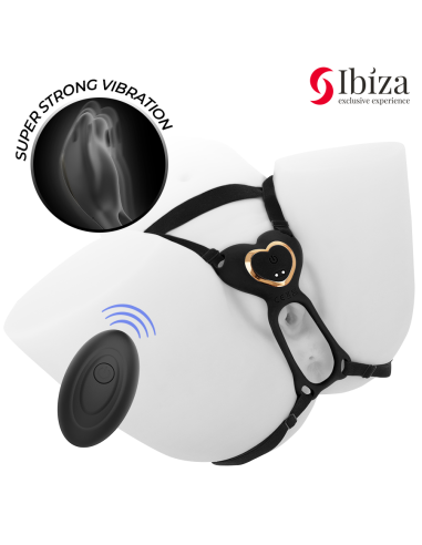 IBIZA - HEART PANTY COUPLE VIBRATOR REMOTE CONTROL