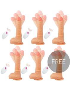 CYBER SILICOCK - NUOTOLINIO VALDYMO PULTAS REALISTIŠKAS MR RICK 5 1 NEMOKAMAI 20,9 CM -O- 4 CM