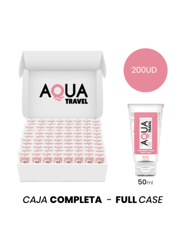 MOQ 200 - AQUA TRAVEL STRAWBERRY CREAM FLAVOUR WATERBASED LUBRICANT - 50 ML