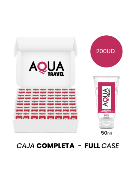 MOQ 200 - AQUA TRAVEL LAUKINIŲ AVIEČIŲ SKONIO VANDENS PAGRINDU PAGAMINTAS LUBRIKANTAS - 50 ML