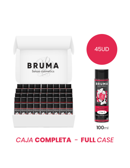 MOQ 45 - BRUMA PREMIUM MASSAGE HOT OIL STRAWBERRY 3 IN 1 - 100 ML