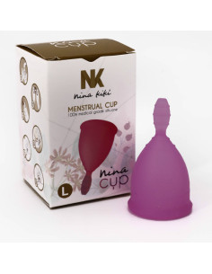NINA KIKÍ - MENSTRUAL CUP PURPLE SIZE L 6 1 FREE