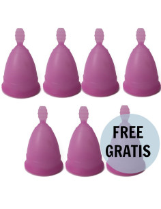 NINA KIKÍ - MENSTRUAL CUP PURPLE SIZE S 6 1 FREE