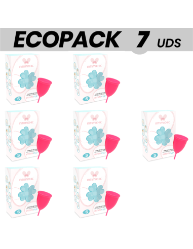 ECOPACK 7 UNITS - INTIMICHIC MEDICAL SILICONE MENSTRUAL CUP S