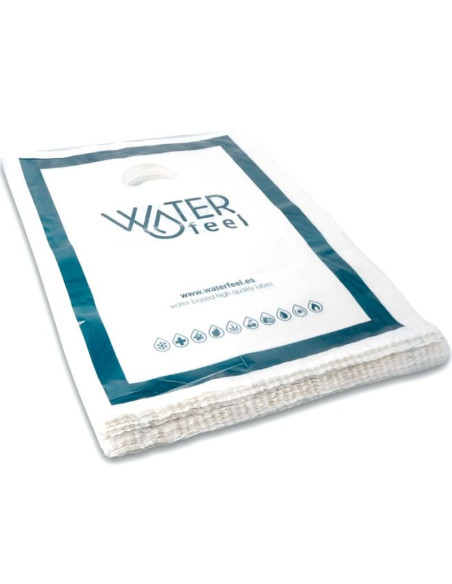 WATERFEEL - 100 LARGE PLASTIC BAGS 40 X 50 CM