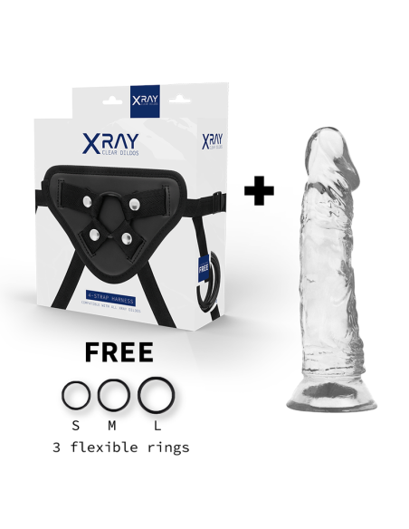 X RAY - HARNESS CLEAR COCK 19 CM -O- 4 CM