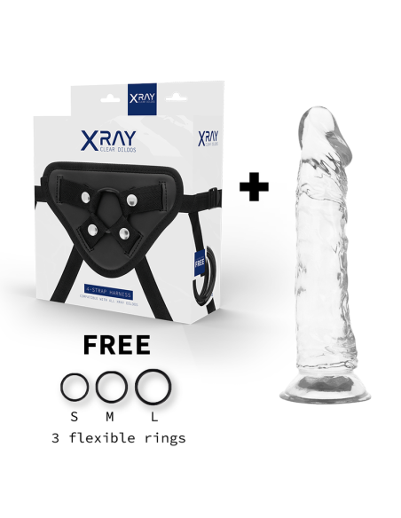 X RAY - HARNESS CLEAR COCK 21 CM -O- 4 CM