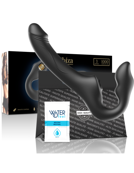 IBIZA - REMOTE CONTROL STRAPLESS VIBRATOR 3 MOTORS 1000 COMBINATIONS.