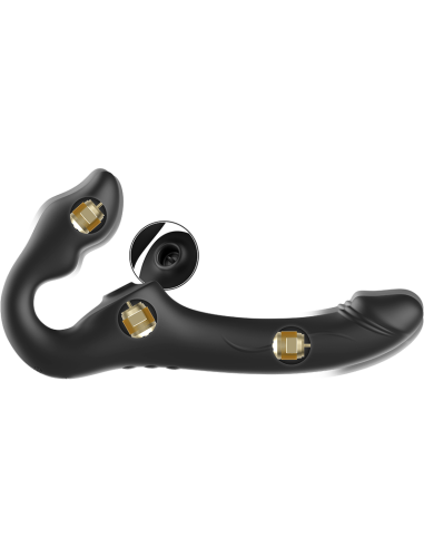 IBIZA - REMOTE CONTROL STRAPLESS VIBRATOR 3 MOTORS 1000 COMBINATIONS.