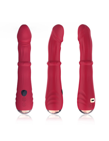 ARMONY - THERMO-ADJUSTABLE POINT A STIMULATOR VIBRATOR DILDO RED