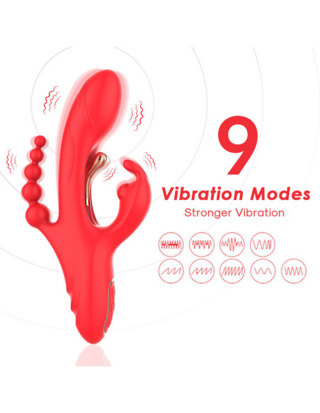 ARMONY - G-SPOT AND CLITORIS STIMULATOR VIBRATOR RED