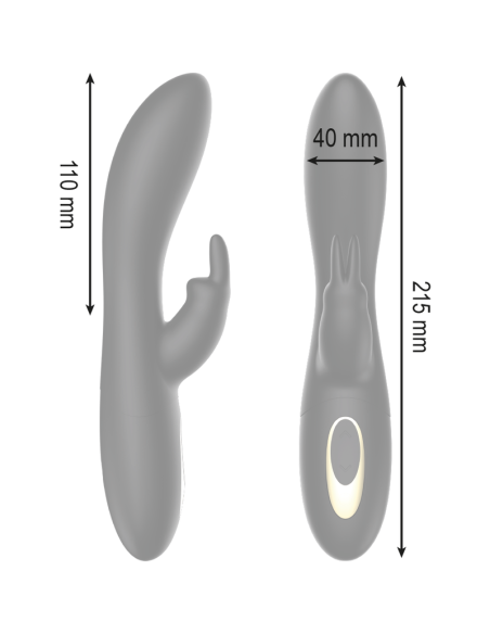 IBIZA - POWERFUL PEARLED ROTATOR WITH RABBIT